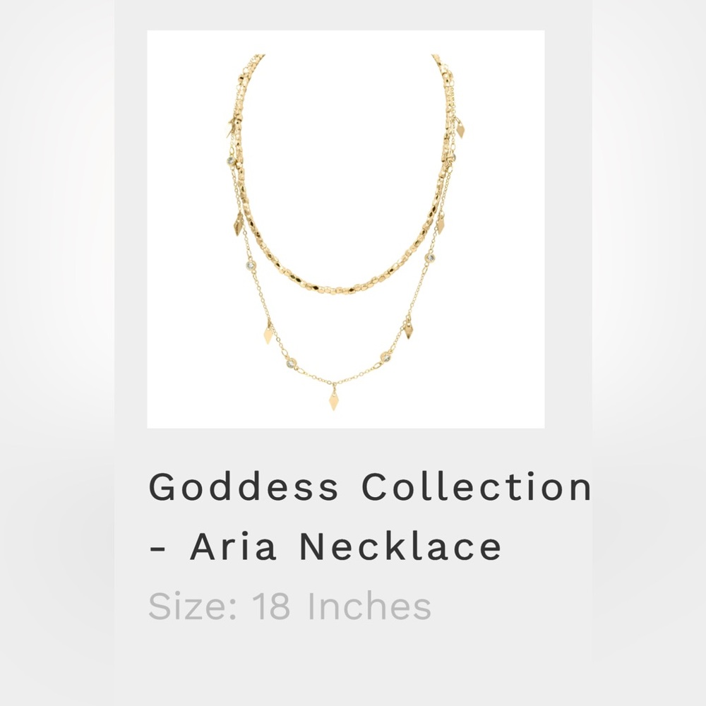 Kinsley Armelle 18’ Gold Aria Necklace
